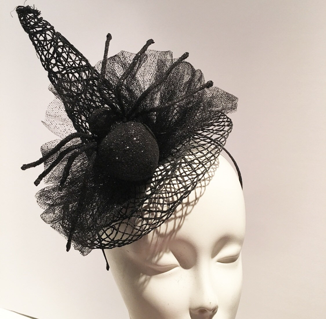 Witch Hat Witch Fascinator Mini Witch Top Hat Halloween Etsy