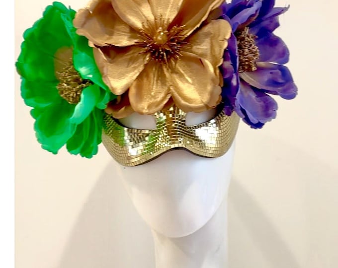 Mardi Gras Masquerade Mask- Magnolia Disco ball mask