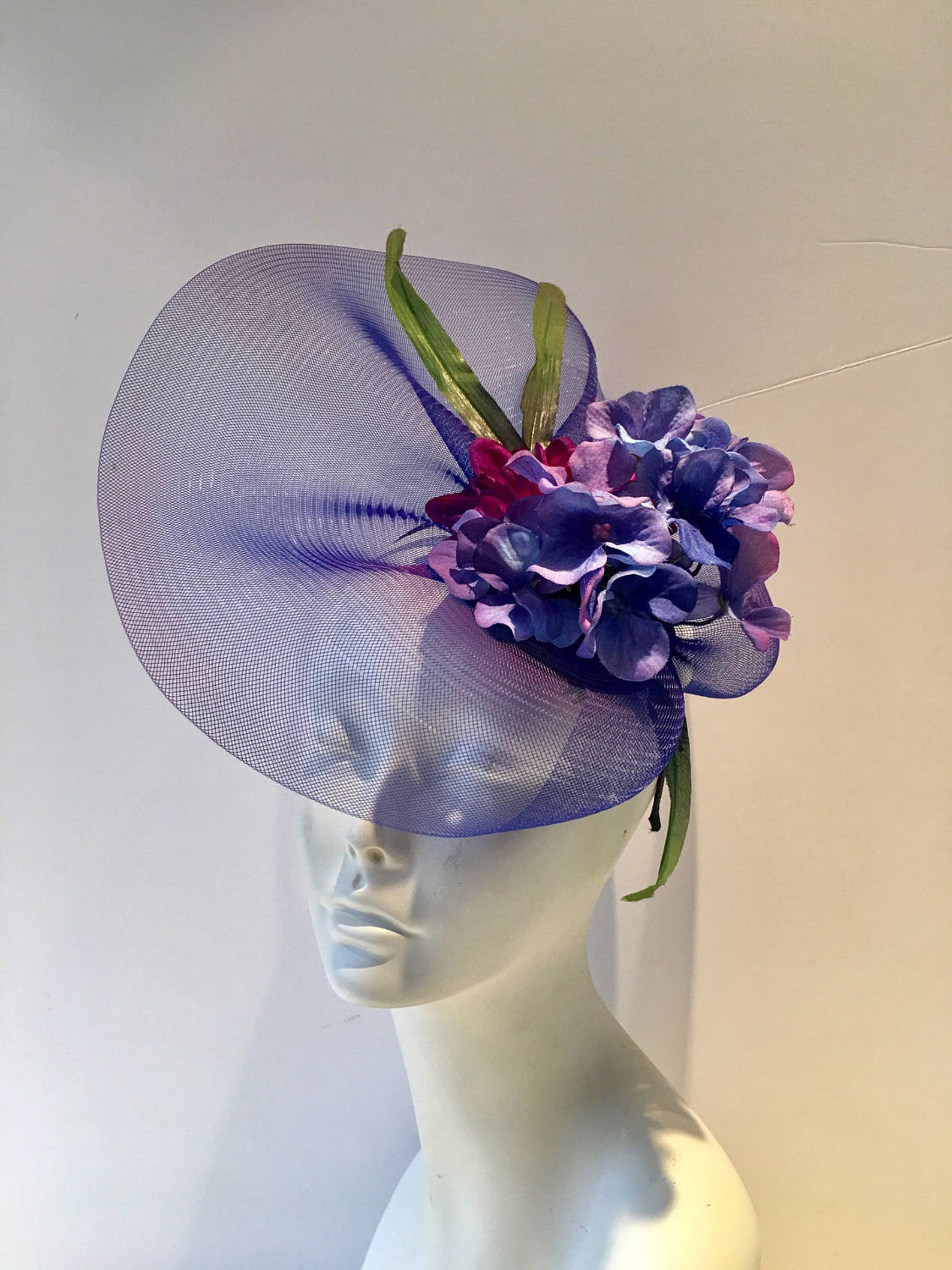 Royal Fascinator Floral Hat Derby - Etsy