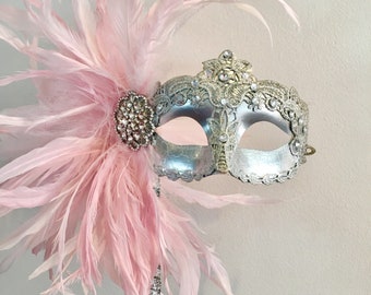 Mask for Glasses- Pink Masquerade Masks