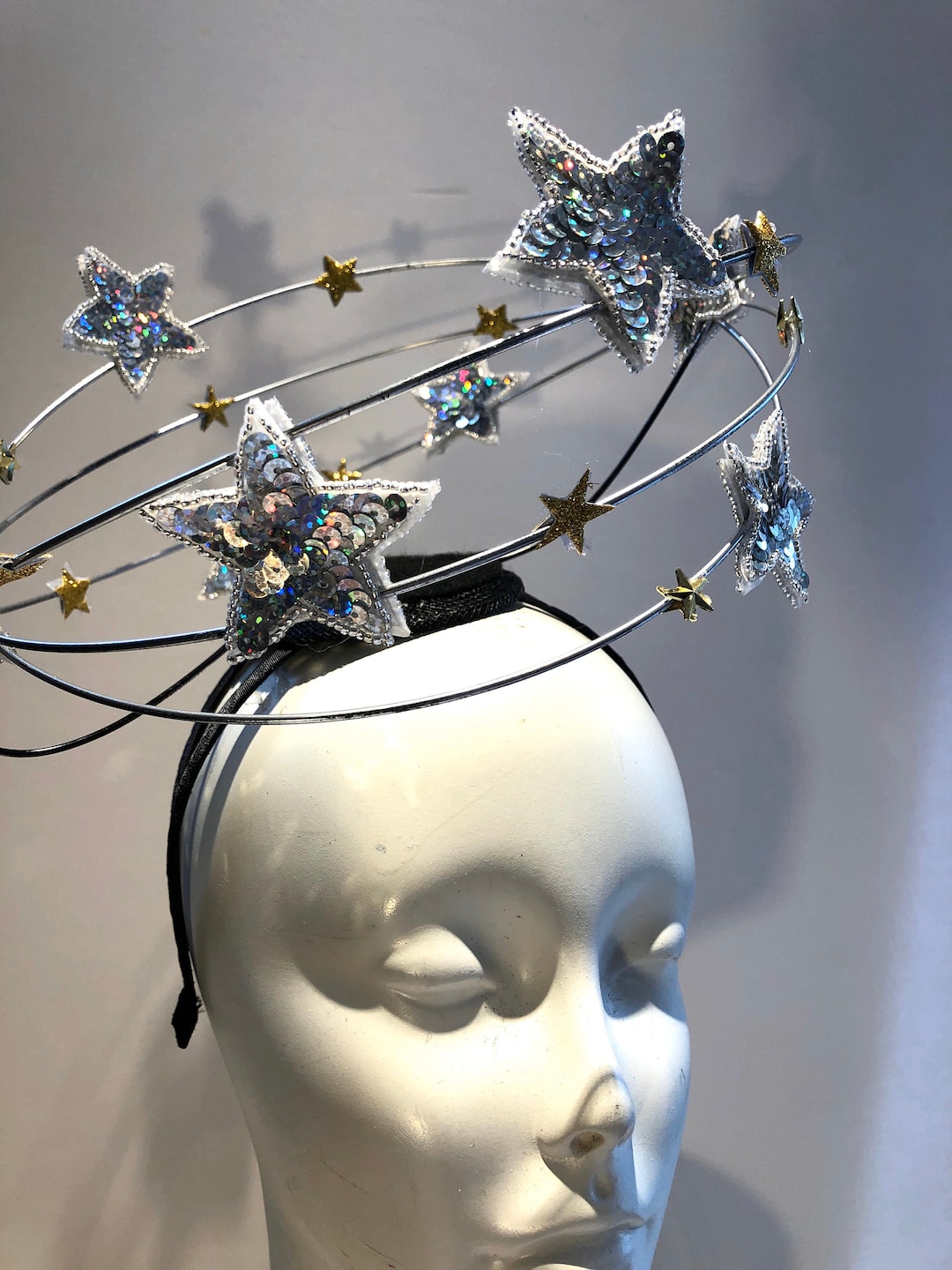 Galaxy Headband- Star Headdress- Space- Constellation - Etsy display picture 3