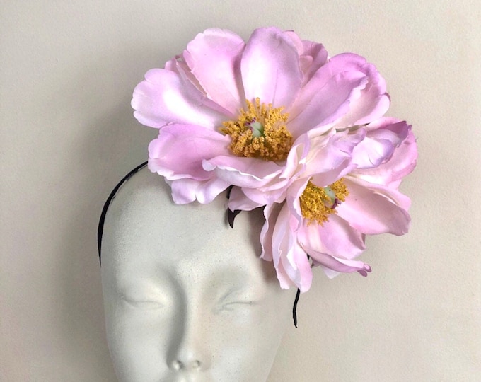 Lilac Fascinator-Magnolia Flower headpiece- Ladies headband