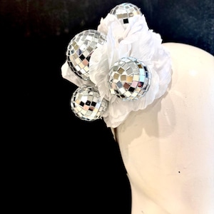 Disco ball Headband - Mirror Fascinator- Dance lover- Disco Queen
