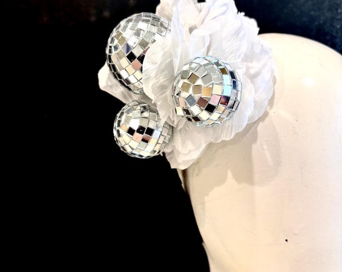 Disco ball Headband - Mirror Fascinator- Dance lover- Disco Queen