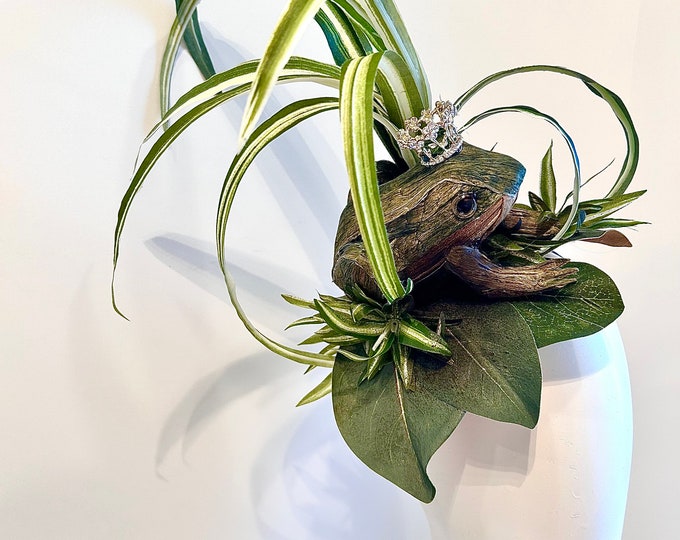 Green Fascinator- Frog Prince headband -You have to kiss a lot of Frogs - One of a kind