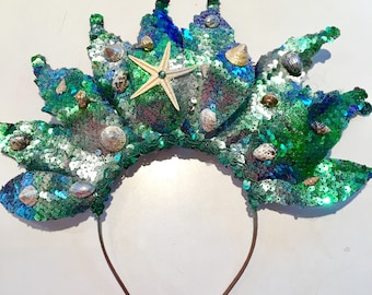 Shell Crown- Seashell Fascinators -Mermaid headdress