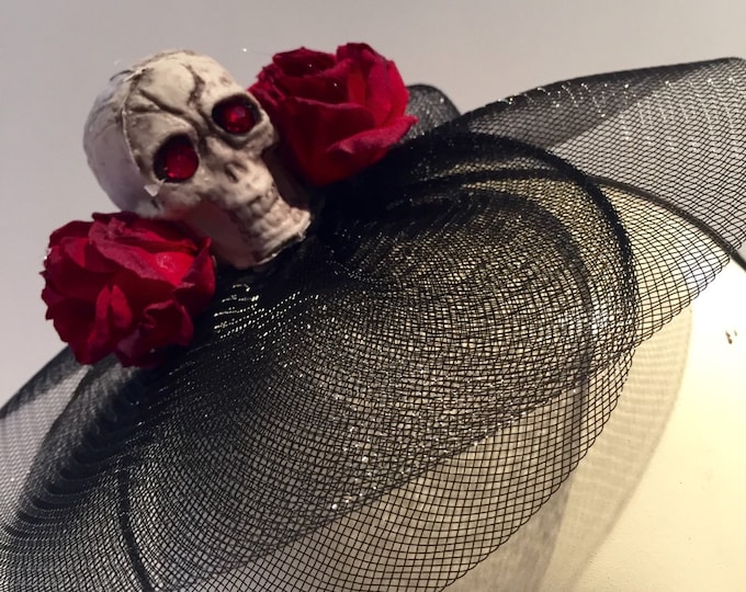 Skull fascinator -Day of the Dead headband- Halloween