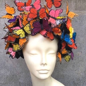 Butterfly Headpiece- Derby Fascinator- Tea Party Hat