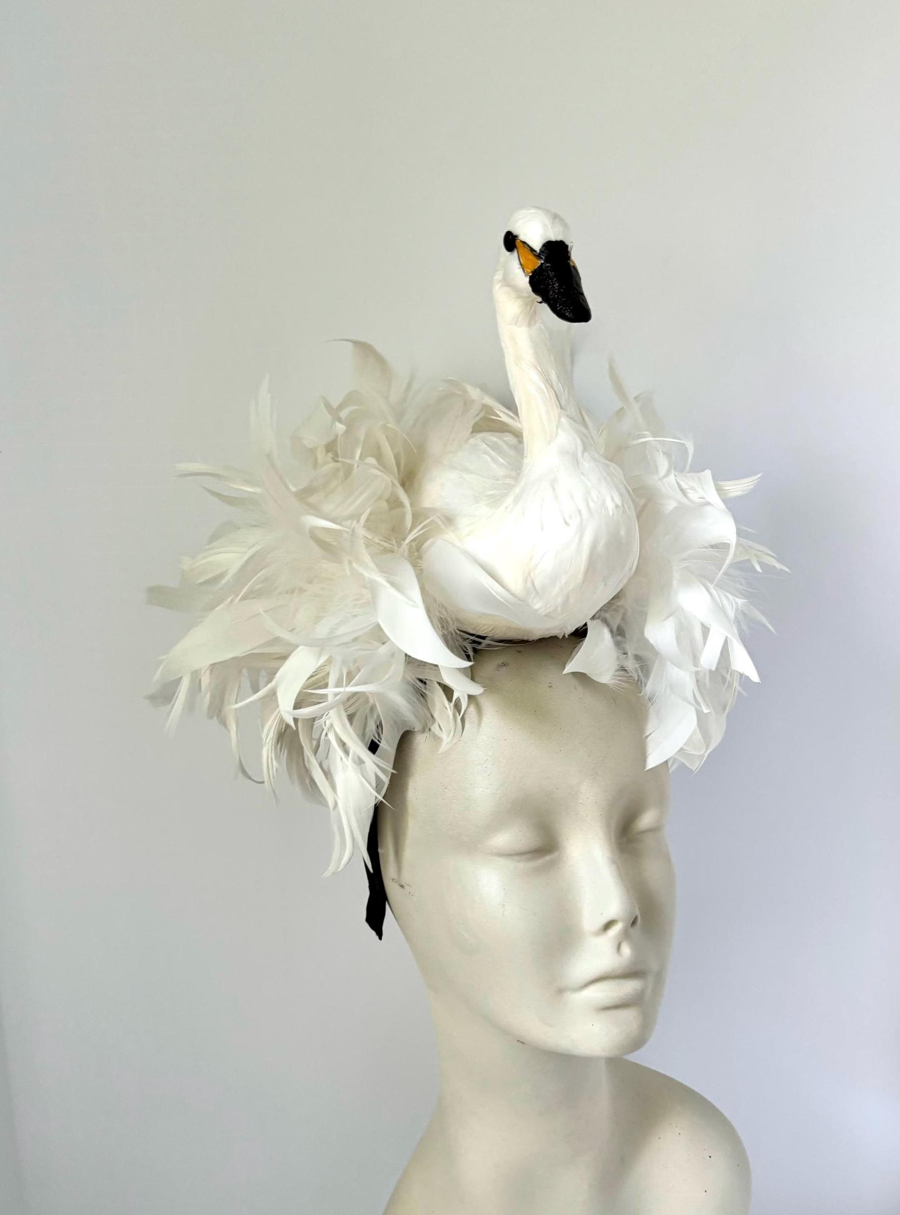 White Swan Headpiece - Etsy display picture 2