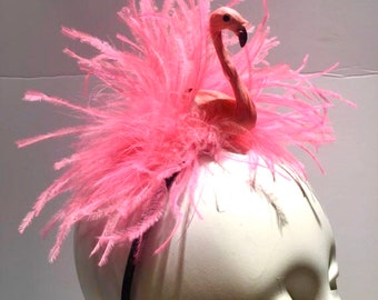 Flamingo headband -Pink Fascinator for Flamingo Lovers