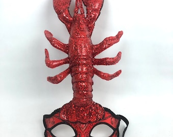 Lobster Masquerade Mask- Mardi Gras- Seafood Festival