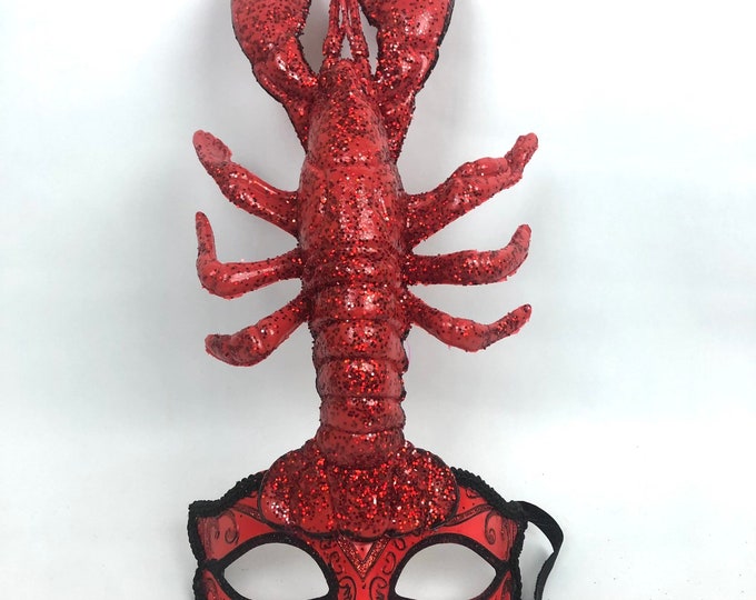 Lobster Masquerade Mask- Mardi Gras- Seafood Festival