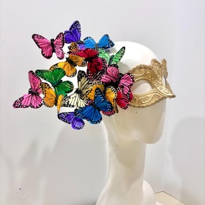 Butterfly mask- Multi Masquerade party- Mardi Gras