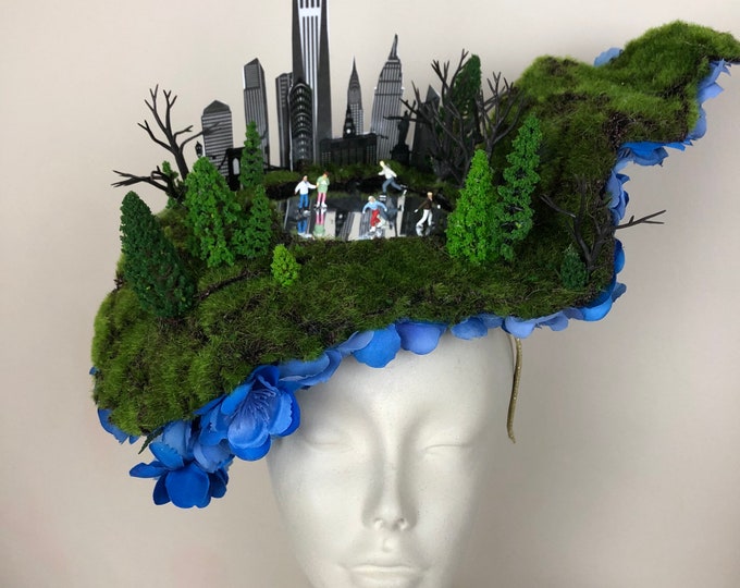Ice skate NYC headband fascinator-