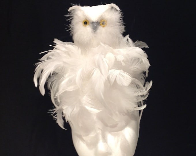 White Fascinator- Bird headpiece -Diner en blanc