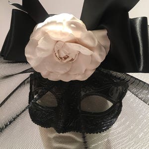 Black masquerade Mask Costume party mask Halloween image 4