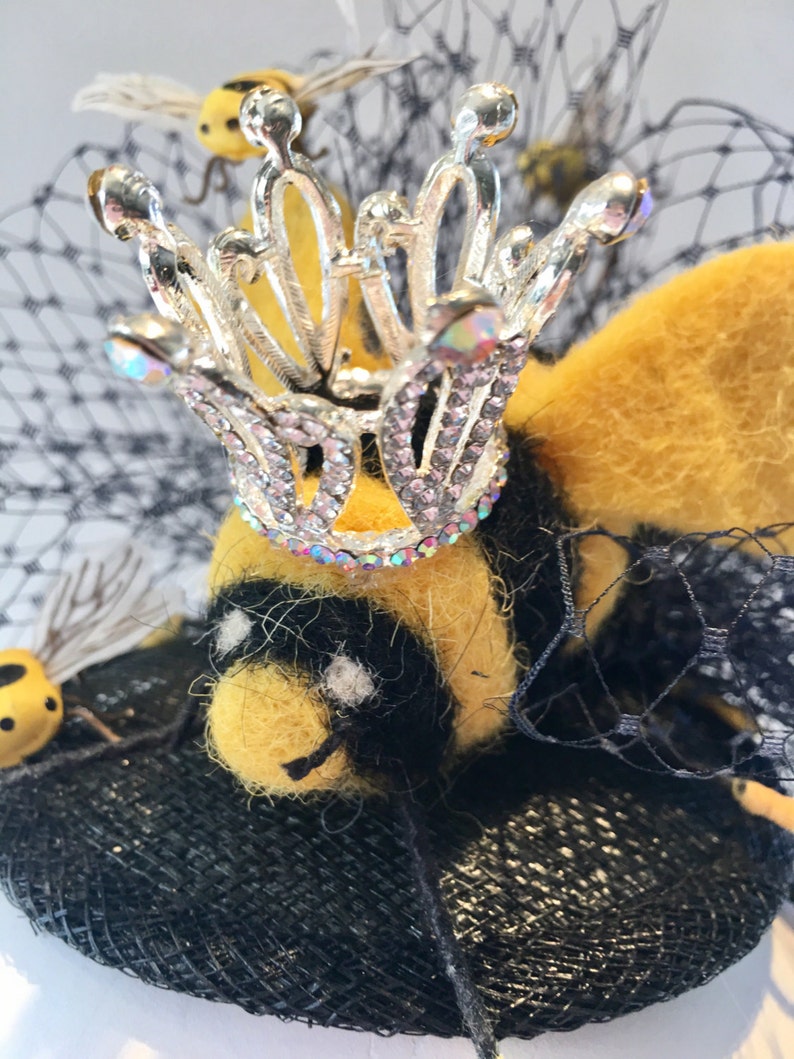 Queen Bee Fascinator Yellow Fascinator Queen Bee Headband Etsy