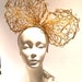 Gold Bow fascinator- Large bow headband