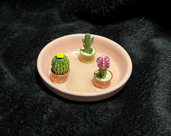 Desert Bloom Cactus Ashtray | Pink Resin Ashtray | Cute Smoking Accessory | Handmade Girly Ashtray