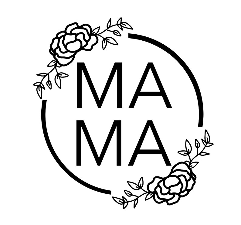 Download Floral Mama Decal Files cut files for cricut svg png dxf ...