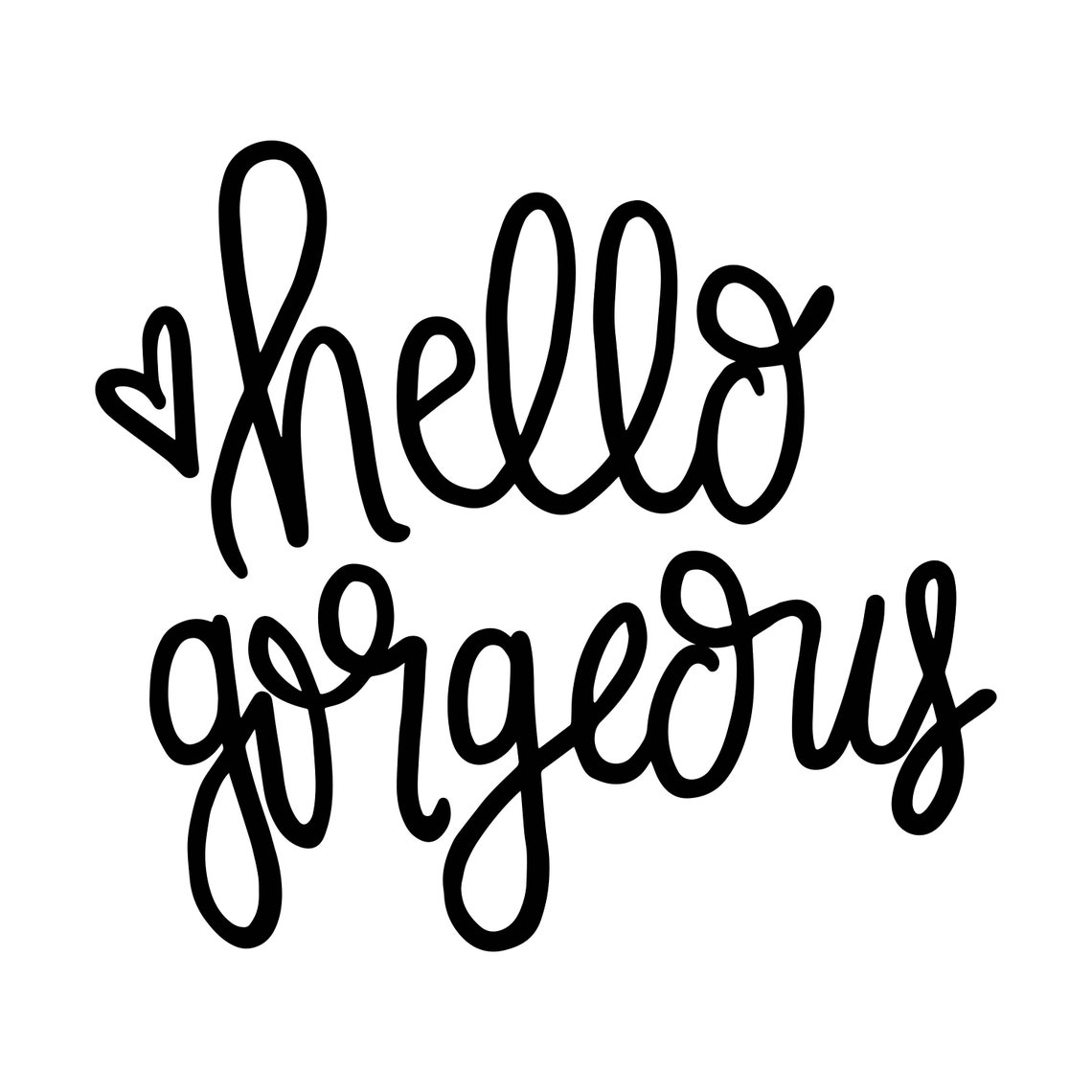 Hello Decal Files cut files for cricut svg png Etsy