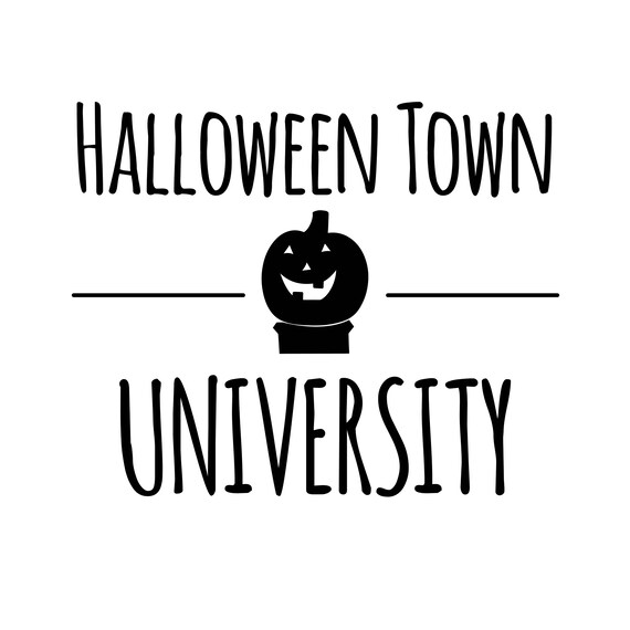 Download Halloween Town University Decal Files Cut Files For Cricut Svg Png Dxf