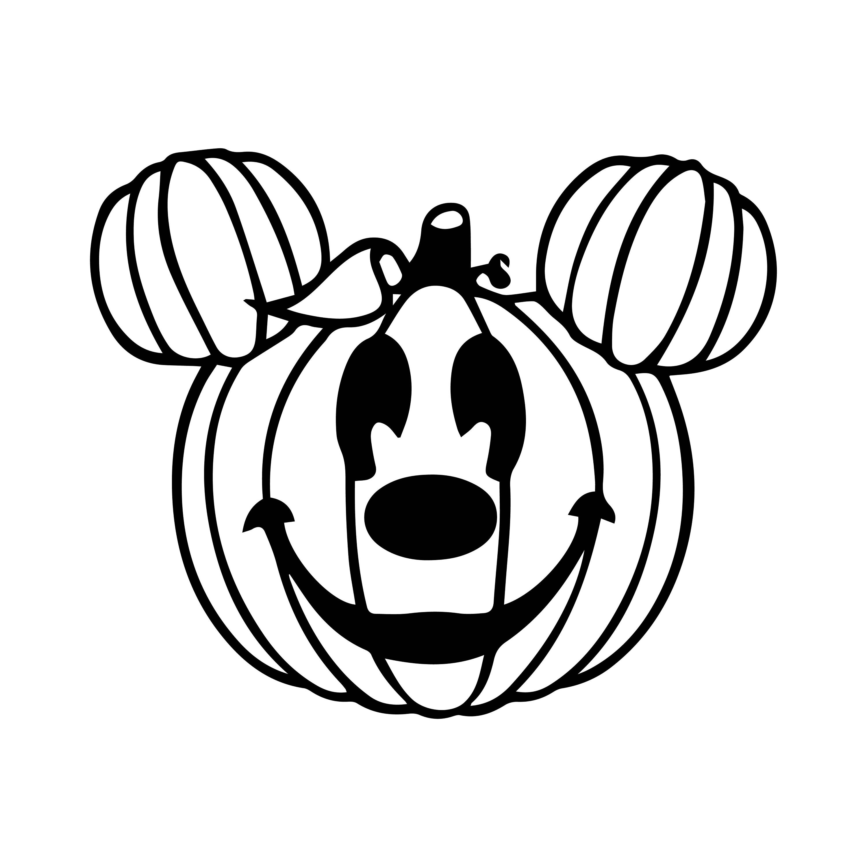 Pumpkin Mickey Decal Files Cut Files For Cricut Svg Png Etsy