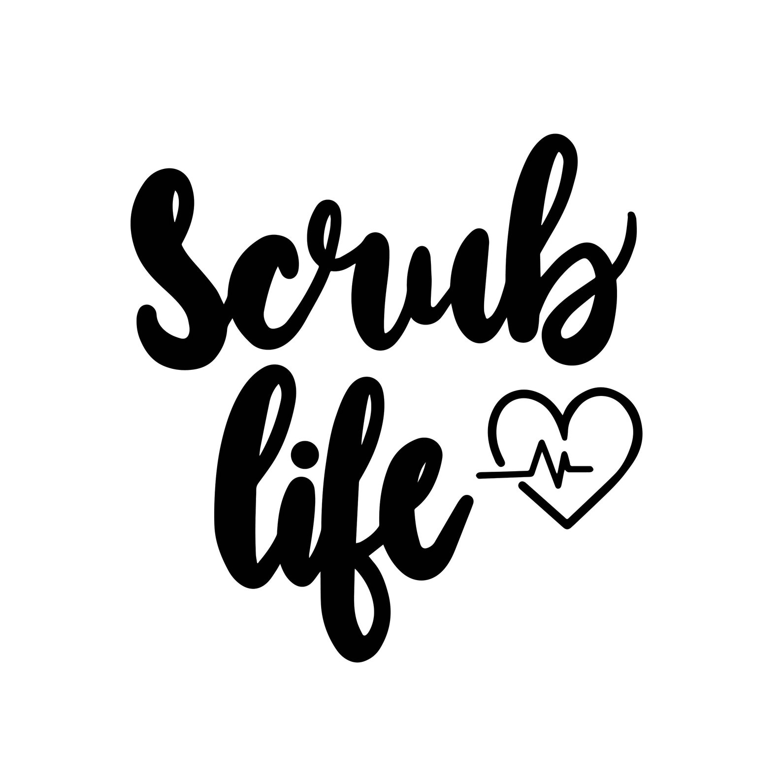 Scrub Life Decal Files cut files for cricut svg png dxf Etsy