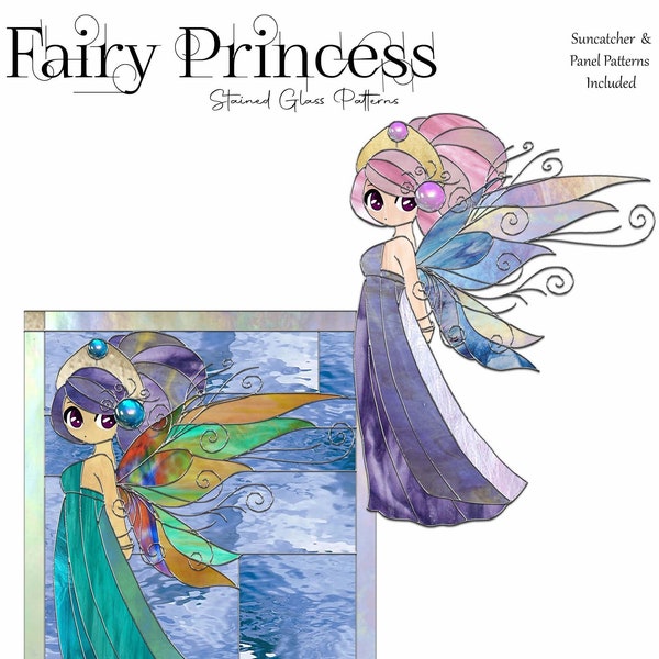 Fairy Princess Stained Glass Pattern