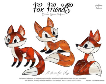 Fox Friend Stained Glass Patterns