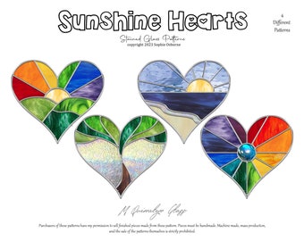 Sunshine Hearts Stained Glass Patterns