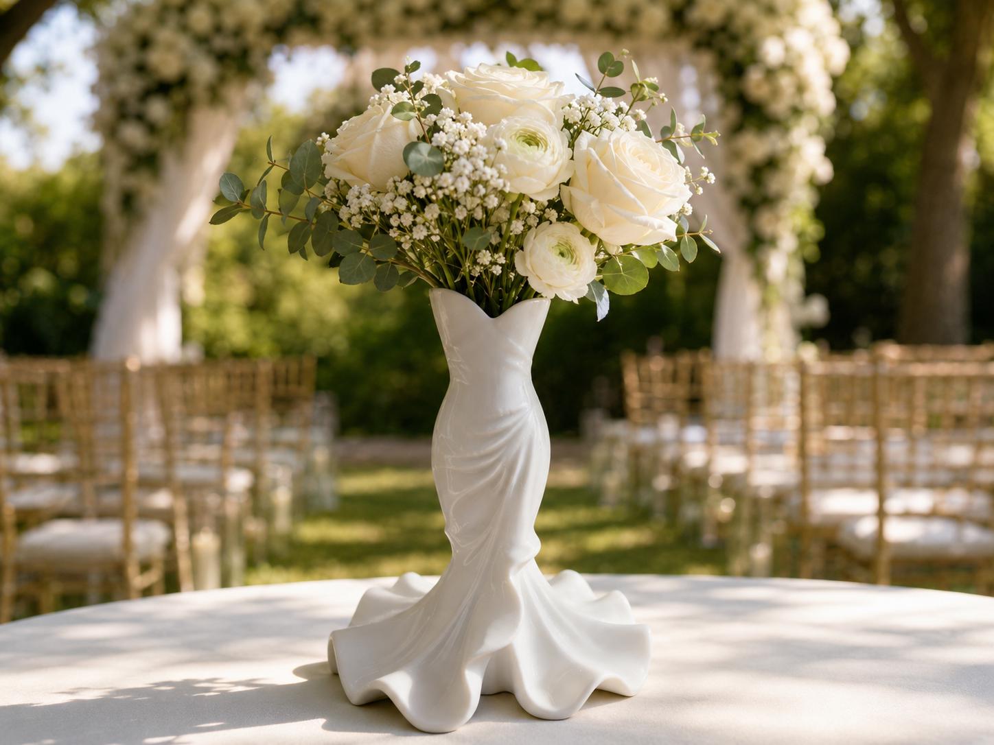 Bridal Shower Dress Centerpieces