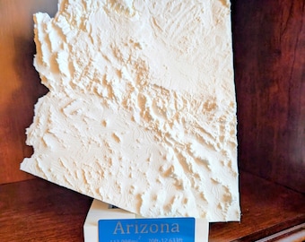 Arizona Terrain Map Lamp