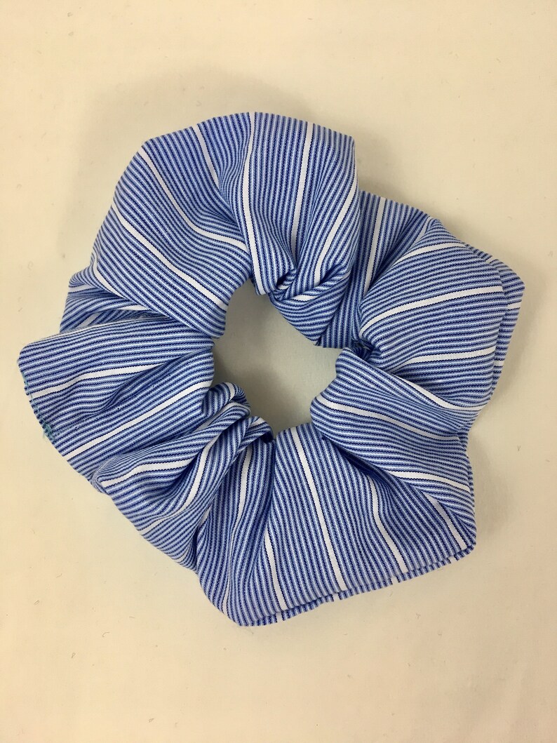 Blue Pinwheel Scrunchie Hair Scrunchie 80/'s 90/'s Retro Scrunchies Handmade Hair Cloud