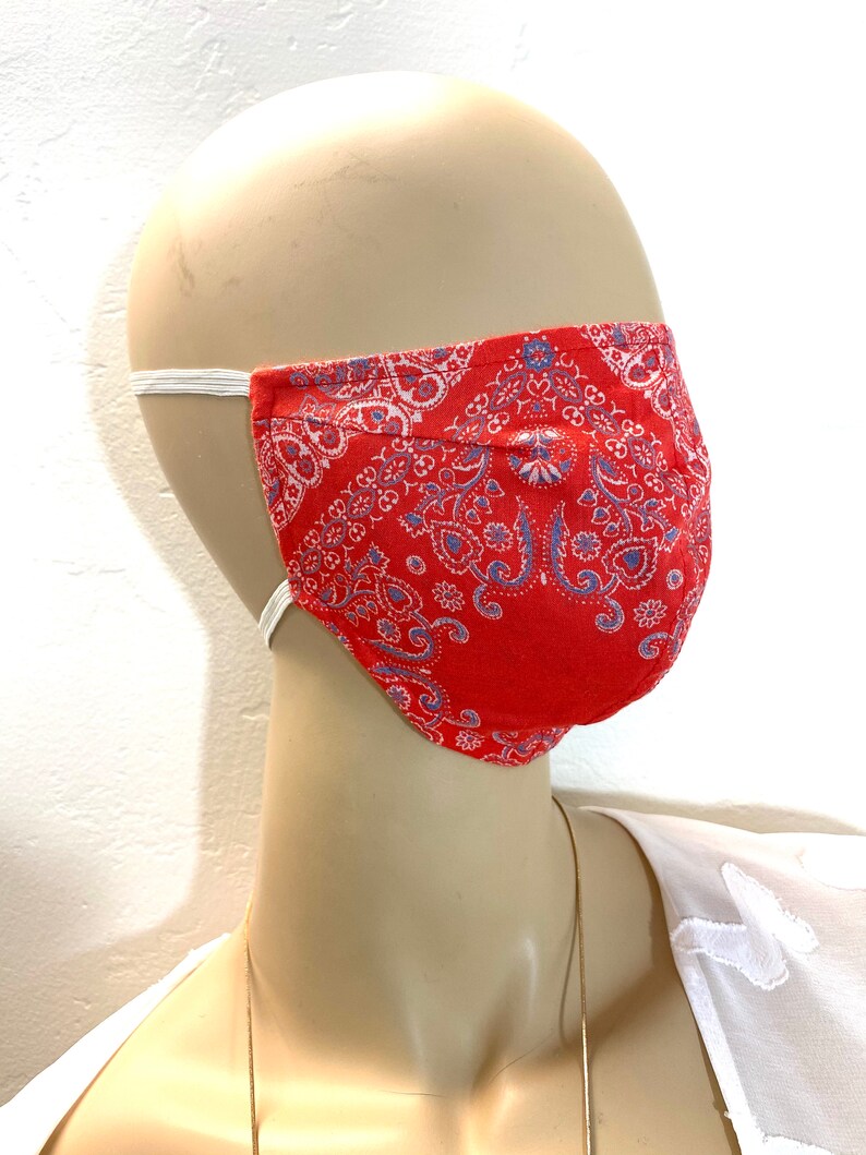 Handkerchief Face Mask Travel Mask Mouth Mask Allergy Mask Etsy
