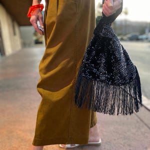 Sequin Fringe Bag - Etsy