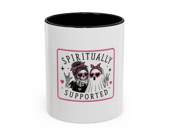 sPiRiTuAlLy Supported Accent Coffee Mug (11, 15oz)