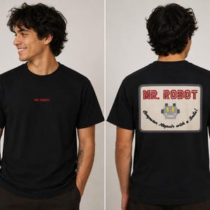 Camiseta con estampado de Mr. Robot / camiseta retro de arcade