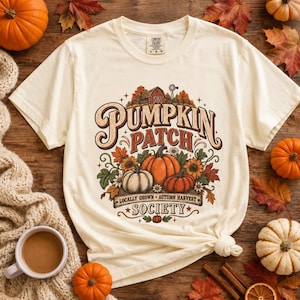 Camiseta de calabazas, camiseta vintage de calabazas, camiseta de cosecha de otoño, camiseta gráfica de otoño, Sociedad de calabazas