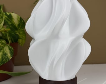 Minimalist Table Lamp | Modern Bedside Lamp | 3D Printed Ambient Light | Cozy Home Decor