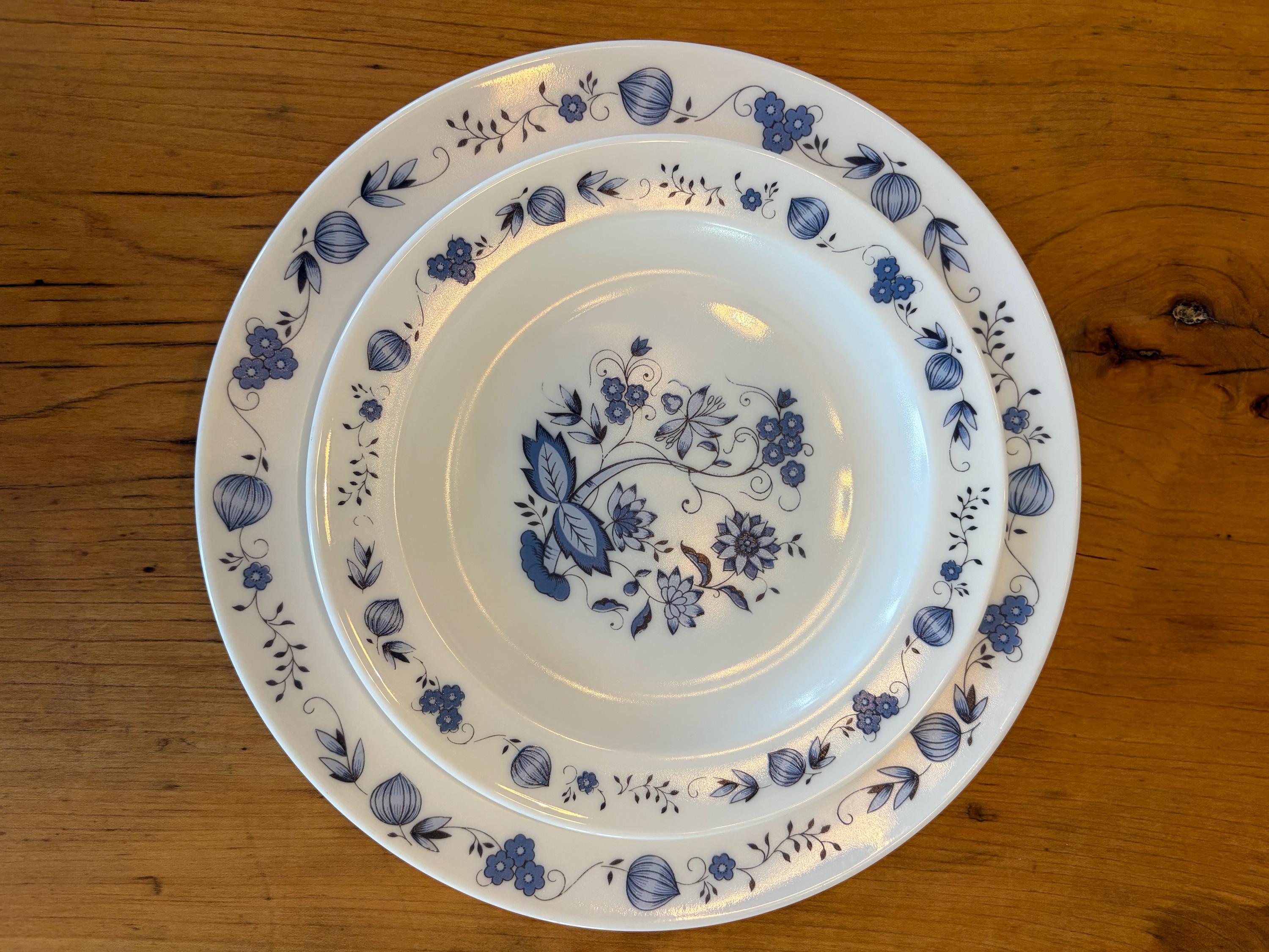 French Blue Arcopal Plates - Etsy