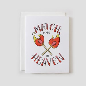 Match Made in Heaven Greeting Card