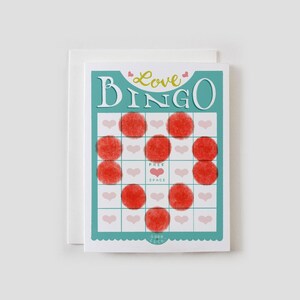 Tarjeta de San Valentín Love BINGO