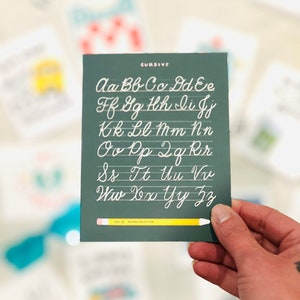 Carte de voeux en cursive pour enseignants ou éducateurs de la collection scolaire de Faye & Co