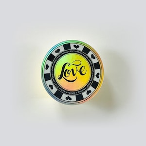 Love Token Casino Chip Sticker