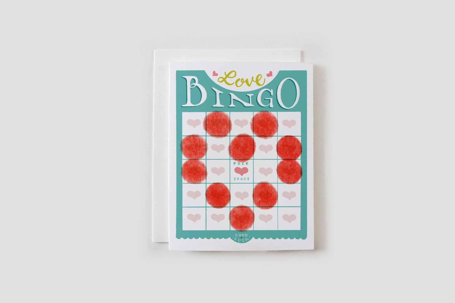 Love BINGO Valentine's Day Card - Etsy