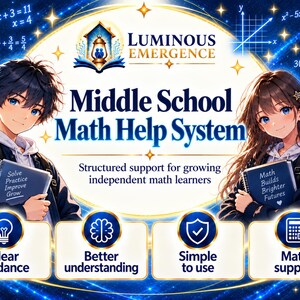 Middle School Math Help System | Homeschool Fractions, Algebra, Geometry and Word Problem Support | Digital HTML Learning Tool