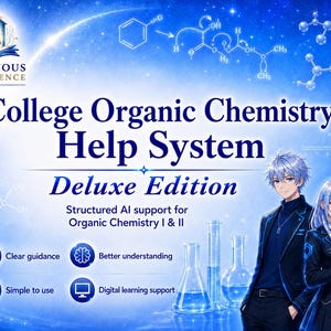 College Organic Chemistry Help System: Deluxe Edition | Organic Chemistry I & II AI Study Tool | Mechanisms, Synthesis, NMR