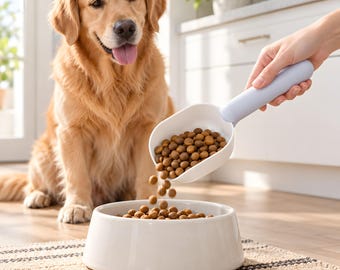 Cuillère doseuse personnalisée pour animaux, cuillère doseuse personnalisée pour chats et chiens, cuillère doseuse personnalisée pour croquettes, outil d'alimentation gravé, cadeau pour nouveau-né, cadeau pour chiot