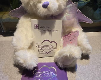 Angelica White Angel Teddy Annette Funicello Collectible. #37 w/Certificate
